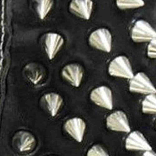 100 Sets Cone Spikes, 7x10mm Silver Metal Screw Back Rivets, Studs And Spikes For DIY Craft Decoration And Punk Clothes Making (2)