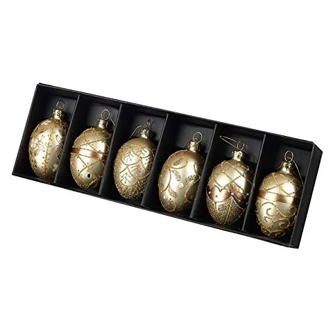 Heaven Sends Gold Glass Hanging Bauble Set Cover