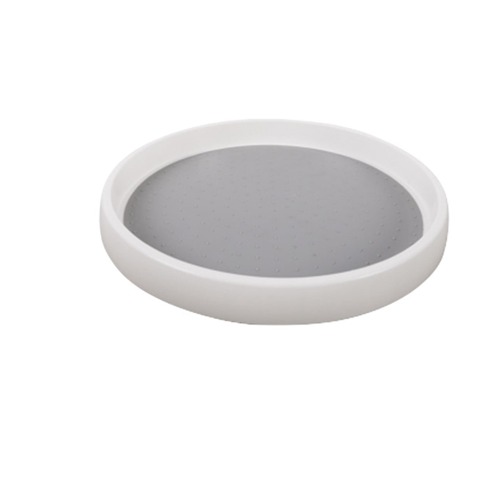 Organizador de especias giratorio 2 niveles, bandeja almacenamiento antideslizante for armario cocina, despensa, vajilla exterior para Nevera, Cocina(3.5x30.5cm)
