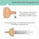 Doggiema Aufzuchtflasche Welpen Nippel mit Spritzen für Welpen Neugeborene