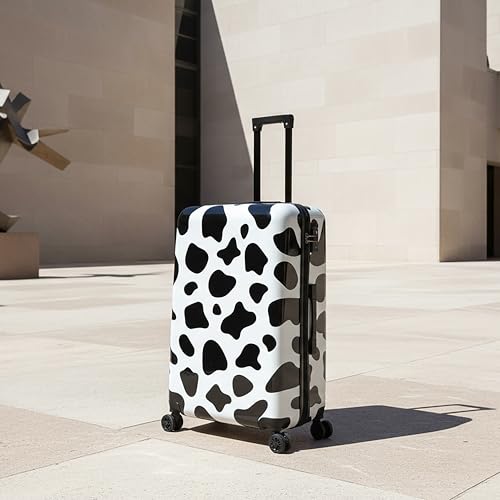 Image of InUSA Cow Print 28-Inch Large Hardside Spinner Luggage Lightweight Travel