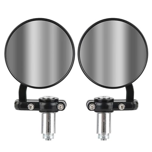 Specchietti retrovisori per moto Specchietti retrovisori universali per moto da 22 mm, specchietti retrovisori laterali, accessori per moto, 2 pezzi, montaggio sull'estremità del manubrio Specchietti