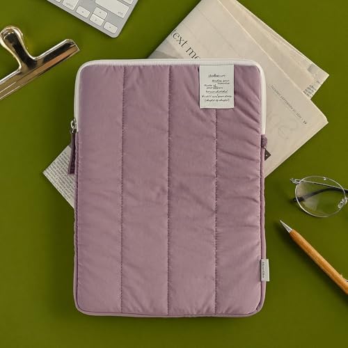 Image of Monolike Archive 247 Cushion Tablet Pouch 11inch, Purple - Padded Protective Sleeve for iPad Pro /Air, Soft Vintage Style Case