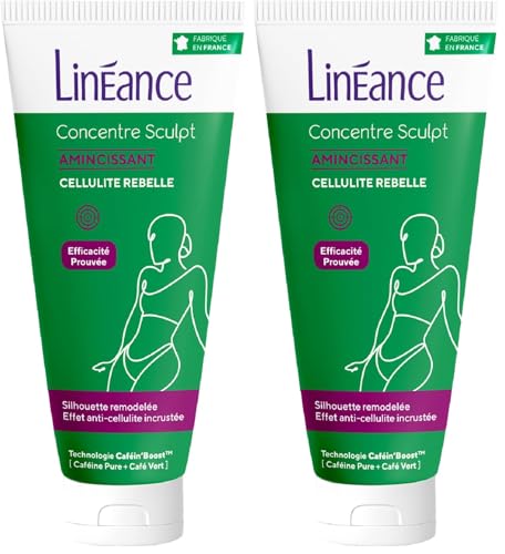 Éliminer la cellulite incrustée avec Linéance Caféi Sculpt duo crème amincissante bi-caféine