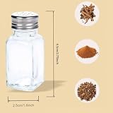 Tebery 16 Pack 3oz Clear Salt and Pepper Shakers Glass Set Classic Design - Image 2