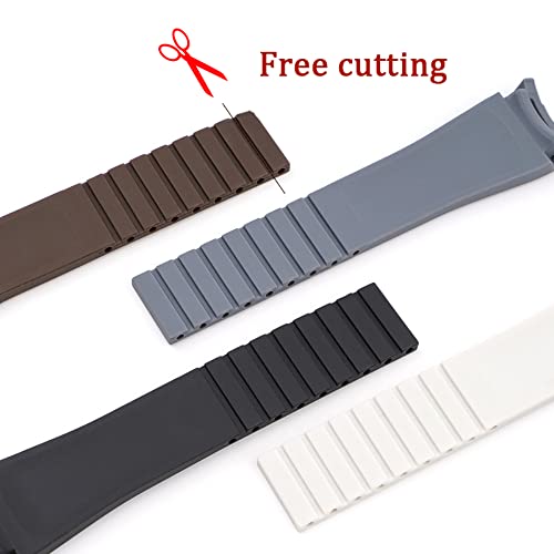 Bonace Strap for Omega X Swatch MoonSwatch/Rolex Watch/Seiko Watch/Omega x Swatch MoonSwatch Speedmaster Seamless Replacement Silicone Watch Strap 20mm 20mm 20mm
