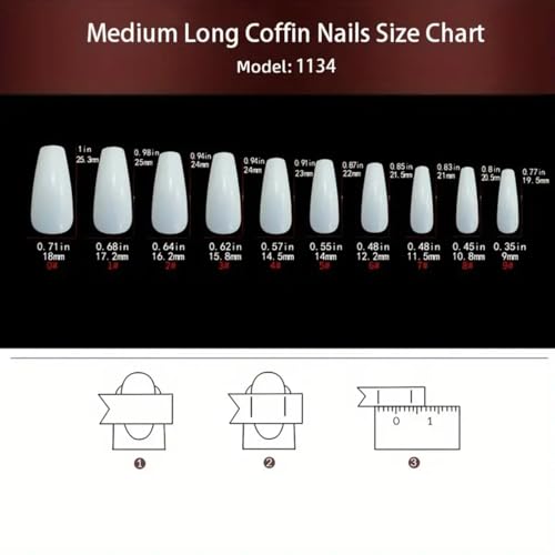 Medium Press on Nails Coffin Fake Nails Purple and Black Gradient French Press on False Nails Acrylic Nails Full Cover Glossy Glue on Nails Medium Reusable Artificial Stick on Nails for Women Girls - Image 7