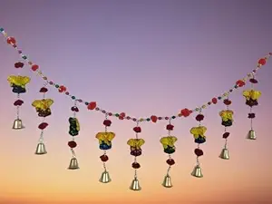 Keshv Handicrafts Decarative Bandarwal, Hangings, Welcome Latkan in Paper Mache for Home Decor, Door Hanging,Toran