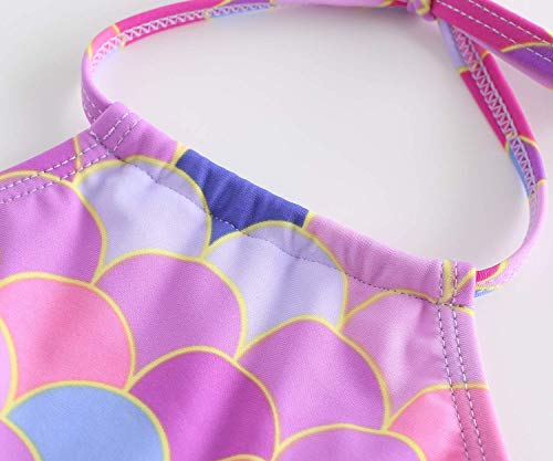 Image of Girls Two Piece Bikini Swimsuits Hawaiian Floral Bathing Suit for Kids Summer Beach Swimwear Set 3-16 Years
