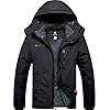 GEMYSE Men’s Ski Snow Jacket Warm Winter Waterproof Coat Snowboard Rain Jacket Hooded Windproof Windbreaker