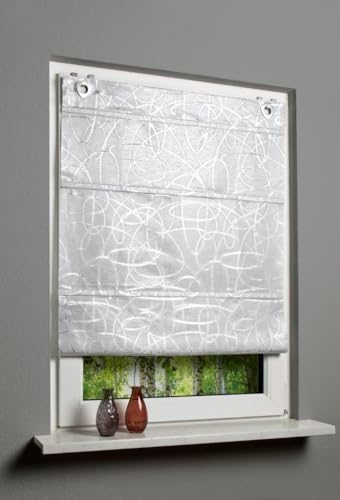 Magnetrollo Raffrollo Fenster-Gardine Raffgardine Ösenrollo Vorhang Dekostoff Blende Lurex MIT Fensterhaken in Farbe Natur Silber 1 Stück BxH: 60 x 130 cm Natur Magnetrollo Raffrollo Fenster-Gardine Raffgardine Ösenrollo Vorhang Dekostoff Blende Lurex MIT Fensterhaken in Farbe Natur Silber 1 Stück BxH: 60 x 130 cm Natur