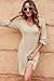 Dokotoo Womens Fall Wedding Guest Dresses for Women Winter Clothing 2025 Business Casual Work Long Sleeve V Neck Knit Thanksgiving Dress Ladies A Line Sweater Dress Beige Dresses for Women M