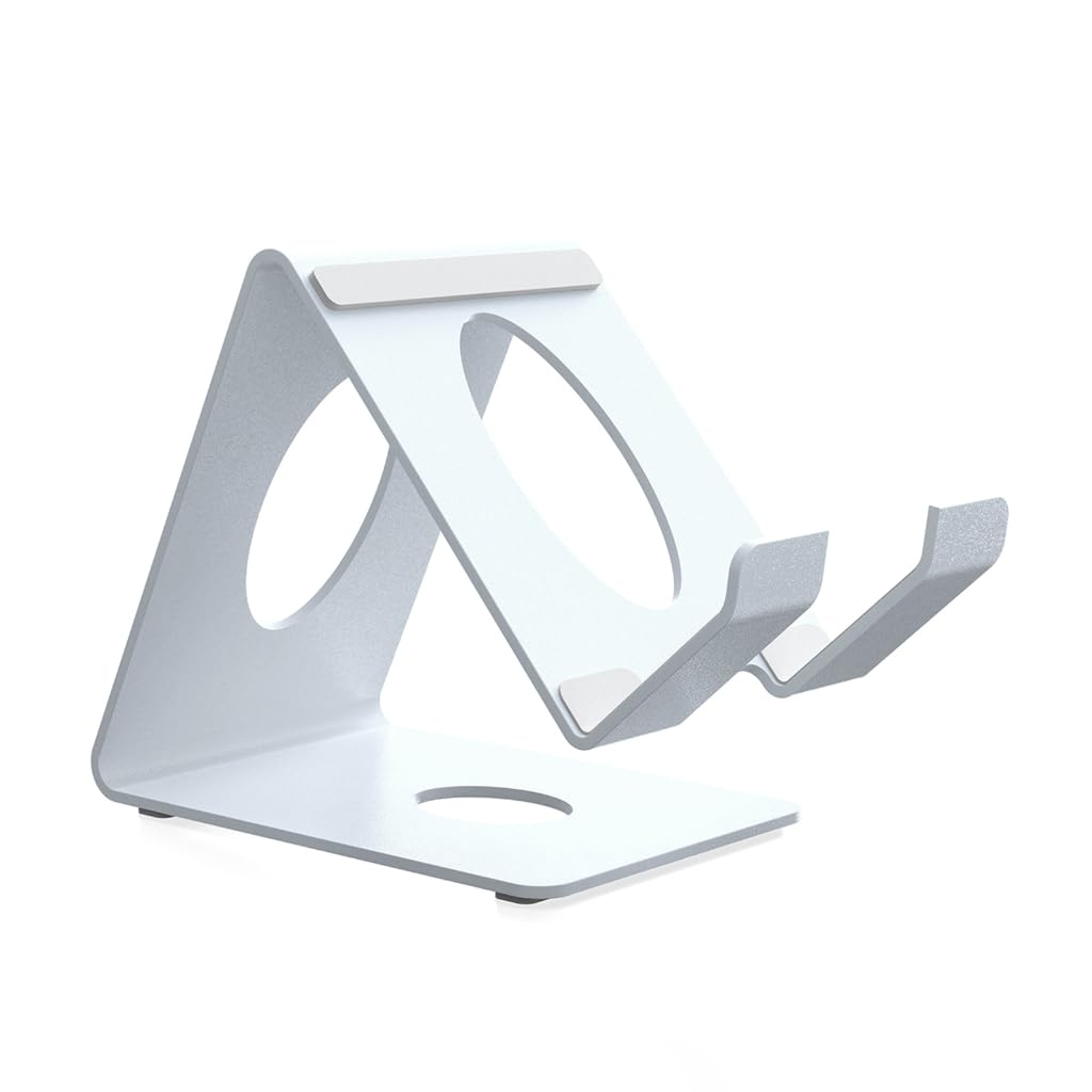 Tsophreniq Lightweight Ergonomic Sturdy Metal Desktop Stand Rack for Gaming Handhelds Adjustable Angled Lightweight Portable
