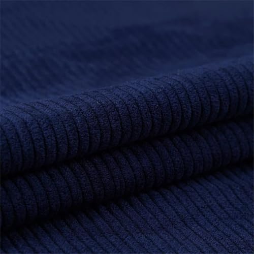 Tissu velours froissé côtelé épais uni pour couture vêtement et textile maison