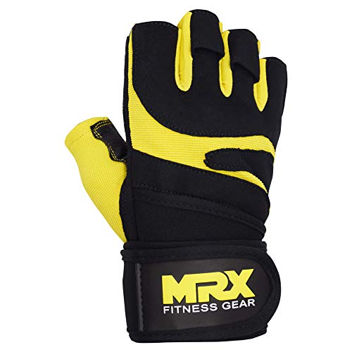 Mrx Weightlifting Gloves For Men Workout Gloves Mens Wrist Support Lifting Gloves Male Gym Gloves | Workout Gym Accessories For Men Weight Lifting Fingerless Gym Exercise For Powerlifting #TOP3