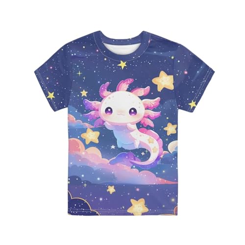 Image of Renewold Kids Novelty T-Shirt for Girls Boys Short Sleeve Crewneck Summer Tee Soft Breathable Graphic Shirt for Age 2-16