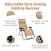 Amazon Basics Outdoor Patio Zero Gravity Lounge Chair with Pillow, Folding Reclining and Textilene Adjustable, Folding Lounge Lawn Chairs for Outside, 26