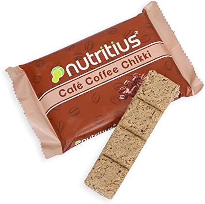 Nutritius Cafe Coffee Premium Soft Chikki 120 grams (Pack of 6) | Coffee Lovers | Filter Coffee | No Preservative Colour or Flavours