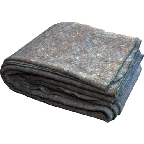 etc Emergency Blanket, 30% Wool, 70% Synthetic, Gray, Disaster Relief & Preparedness (6-Pack, 66