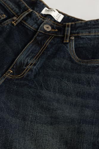 Image of SNITCH Cedric Navy Plain Loose Fit Jeans