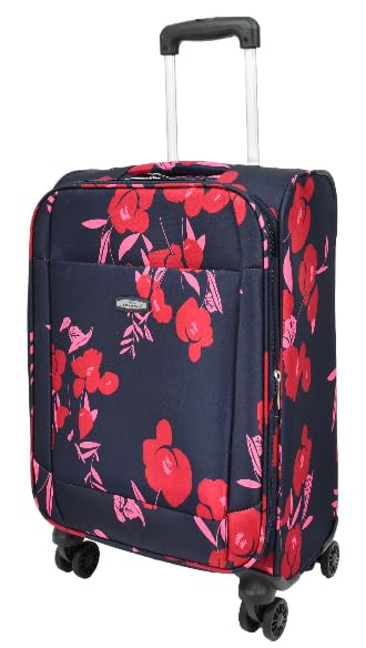 Valise cabine 20 inch motif floral multicolore pour un week-end évasion réussi