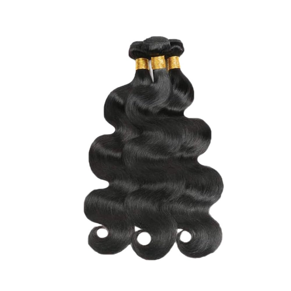 26 28 30 inch Natural Black Human Hair Bundles Body Wave 3 Pcs 300g Unprocessed Brazilian Virgin Quick Weave Hair Extensions