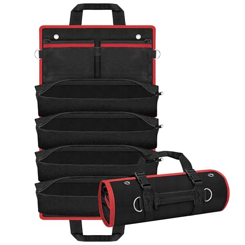 C&T 22-Inch Roll Up Tool Bag, Heavy Duty Tool Organizer Bag