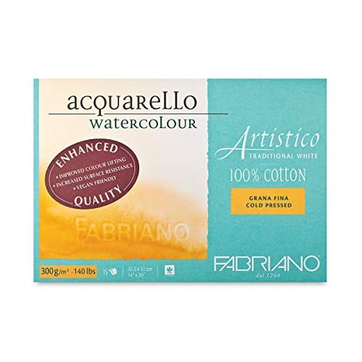 Fabriano Artistico Bloquear tradicionales no 140lb 14x20 15 hojas