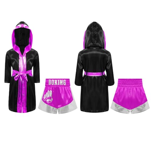 Disfraz Completo de Boxeo para Niños 8 Años miniatura 3