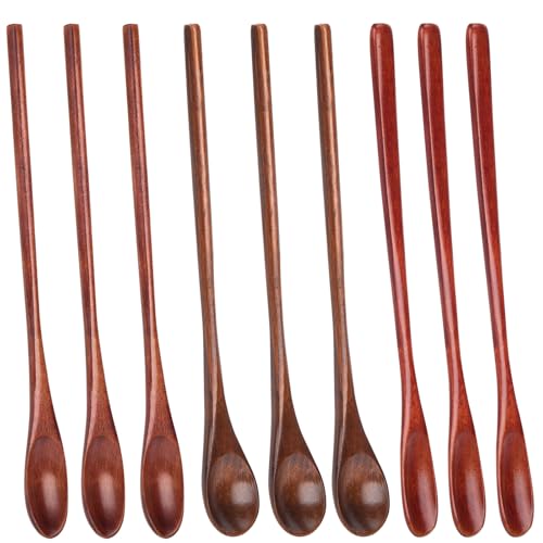 HANSGO 9PCS Wooden Honey Spoons