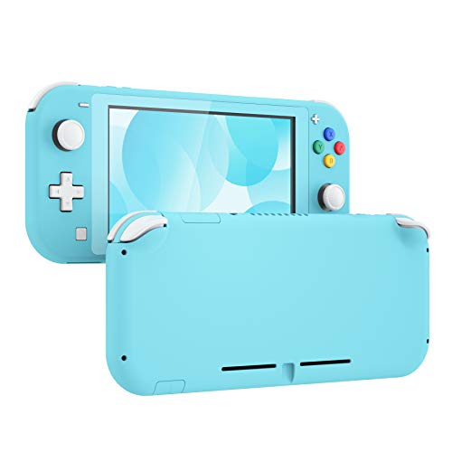 Image of eXtremeRate Heaven Blue DIY Replacement Shell for Nintendo Switch Lite, NSL Handheld Controller Housing with Screen Protector, Custom Case Cover for Nintendo Switch Lite [Console NOT Included]