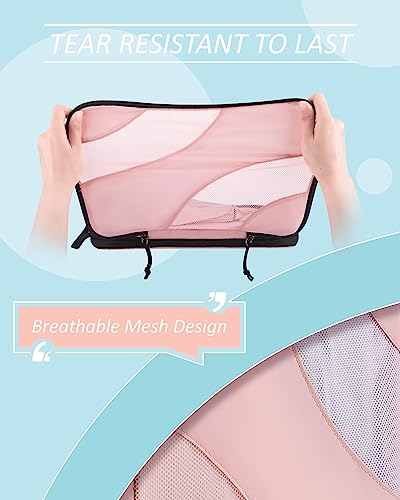 BAGSMART Compression Packing Cubes, 6 Set/4 Set/2 Set Travel Packing Cubes for Carry on Suitcases, Compression Suitcase Organizers Bag Set & Travel Cubes for Luggage, Lightweight Packing Organizers - Image 6