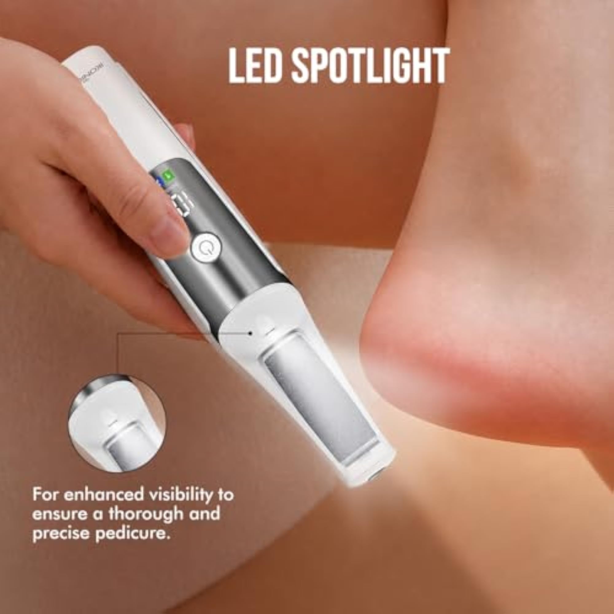 PediExpress Electric Foot File, Adjustable Speed Settings