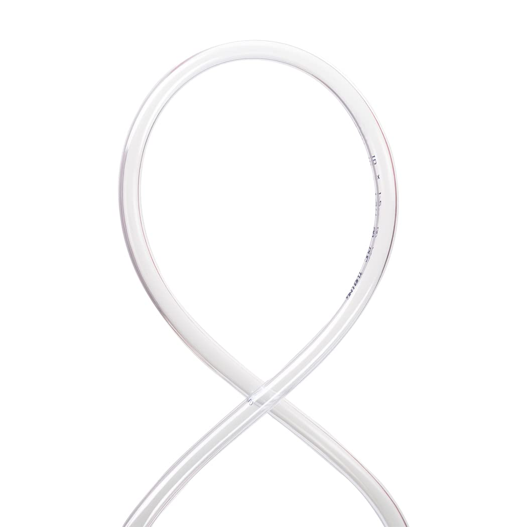 Tuyau en plastique transparent, 10 mm x 13 mm, 10 m, tuyau en PVC, conduite d'eau, également pour huile et air, qualité alimentaire