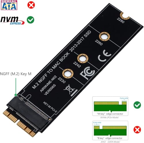 Adaptateur SSD M.2 NVMe MacBook Air conception haute précision - 6