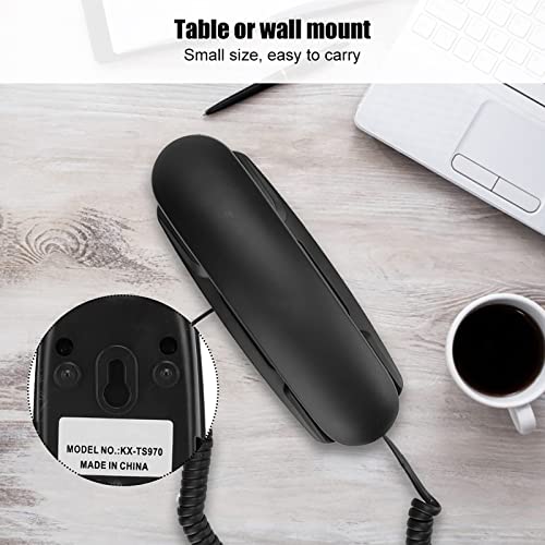 Wall-Mount-Landline-Hotel-Home-Use-No-Screen-Protection-Fixed-Telephone-Desktop-and-Wall-Mounting-Corded-House-Phones-with-Flash-Mute-Function-for-Elevators-Office
