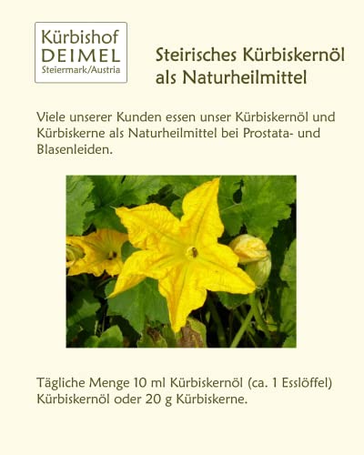 Kürbishof DEIMEL Steiermark/Austria - 500 ml Dose Original Steirisches Kürbiskernöl g.g.A. - Jährlich prämiert