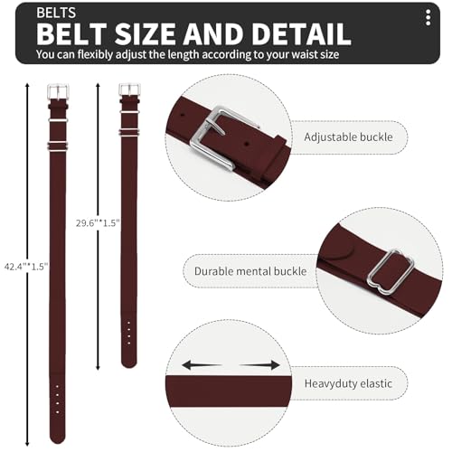 Image of QBK Toddler Baseball Socks & Belt Combo Set for Kids 2-16Y Tee Ball Socks