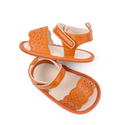 Image of HsdsBebe Baby Girls Sandals Bohemia Flower Bow Soft Sole Toddler First Walkers Beach Summer Shoes
