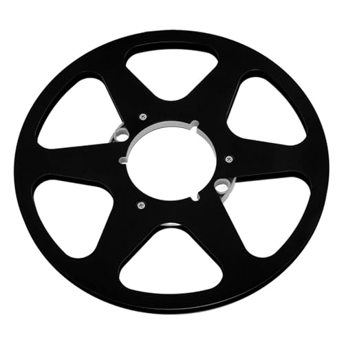 Leere 10-Zoll-Tonbandspule aus Vollaluminium, 6 Windwiderstandslöcher, Geräuschreduzierung für Bessere Klangqualität, Langlebig und Korrosionsbeständig, Perfekter Ersatz für