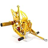 Arashi Rearsets for Suzuki GSXR 1000 2005-2006 GSX-R 1000 GSXR1000 Motorcycle Accessories Adjustable Footrests FootPegs Foot Peg Rest 1 Set Gold GSX1000R 05 06