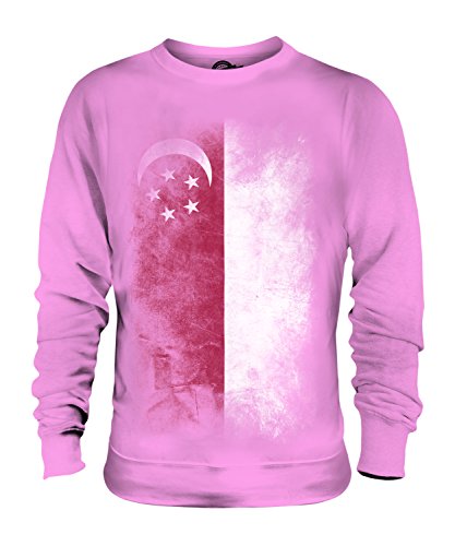Sweat-shirt Singapour drapeau dégradé Candymix unisexe pour homme et femme