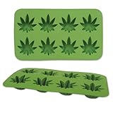 Beistle Marijuana Leaf Ice Cube Mold Silicone 8 Tray