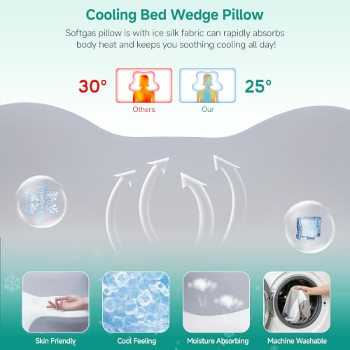 Wedge Pillow, Memory Foam Bed Wedges  - image 8