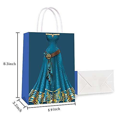 Image of 16 Packs Princess Party Gift Bags, Princess Party Supplies for Kids Princess Themed Birthday Party treats bags