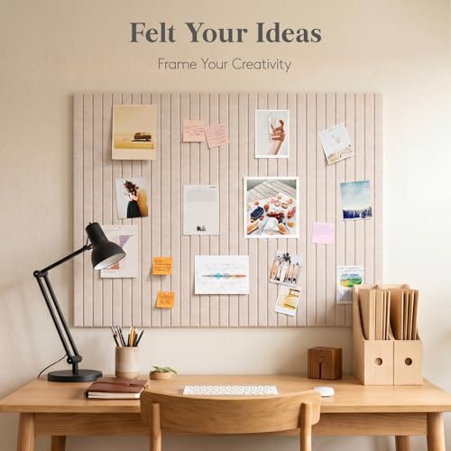 Lifewit Large Felt Bulletin Board with Self-Adhesive 36" x 24"- 6 Pack - Image 2