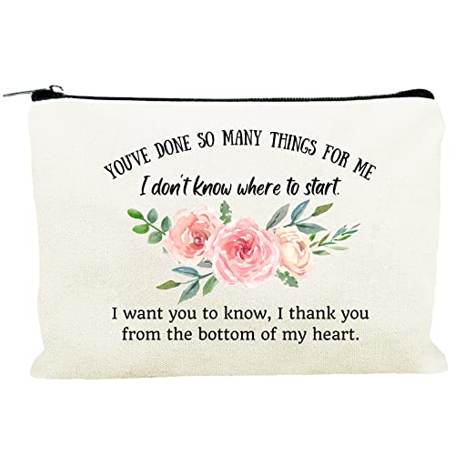 Kimoli Birthday Gifts for Friends Female Women Friendship Gifts Canvas Cosmetic Bag Makeup Bag for Purse