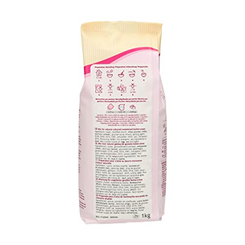 FunCakes Mix für Buttercreme: Einfach zu verwenden, cremig, perfekt zum Dekorieren, Abdecken und Füllen von Kuchen, Belag auf Cupcakes, Halal., 1 kg & Mix für Enchanted Cream®, 900 g
