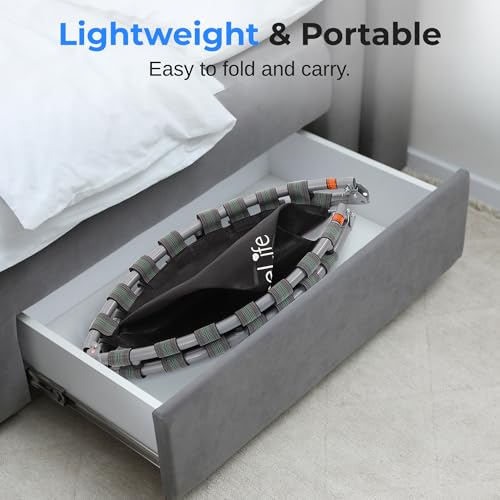 Image of SereneLife 36″ Foldable Mini Trampoline for Kids - Compact Fitness Rebounder with Foam Handle - Safe, Stable Exercise Trampoline with 330lbs Max Load for Indoor /Outdoor Active Play & Exercise