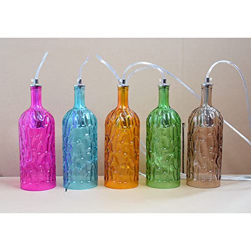 Lustre moderne bouteille de vin en verre marron YONG